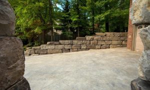 Breathtaking Custom Retaining Wall Steps Landscaping Project mississauga stones