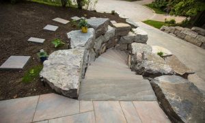 Breathtaking Retaining Wall Stones Steps Landscaping Project mississauga custom 1