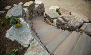 Custom Retaining Wall Stones Steps Landscaping Project mississauga breathtaking 1