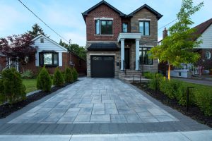 backyard markham interlocking driveway