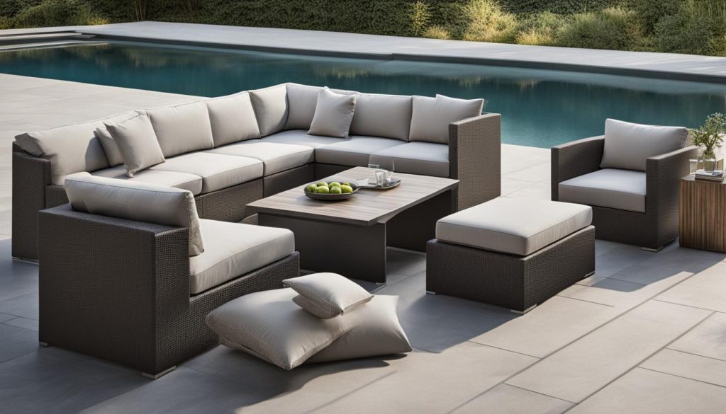 Minimalistic outdoor furniture