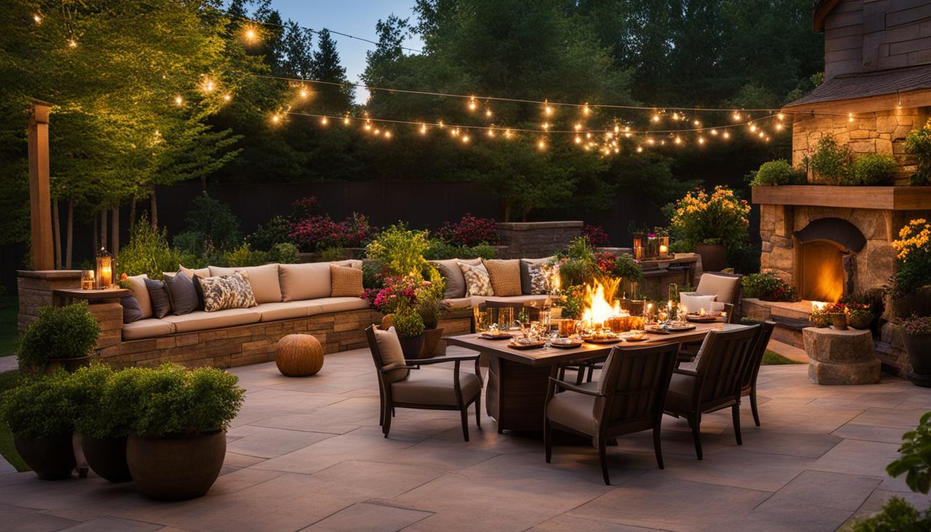 Entertaining landscape design