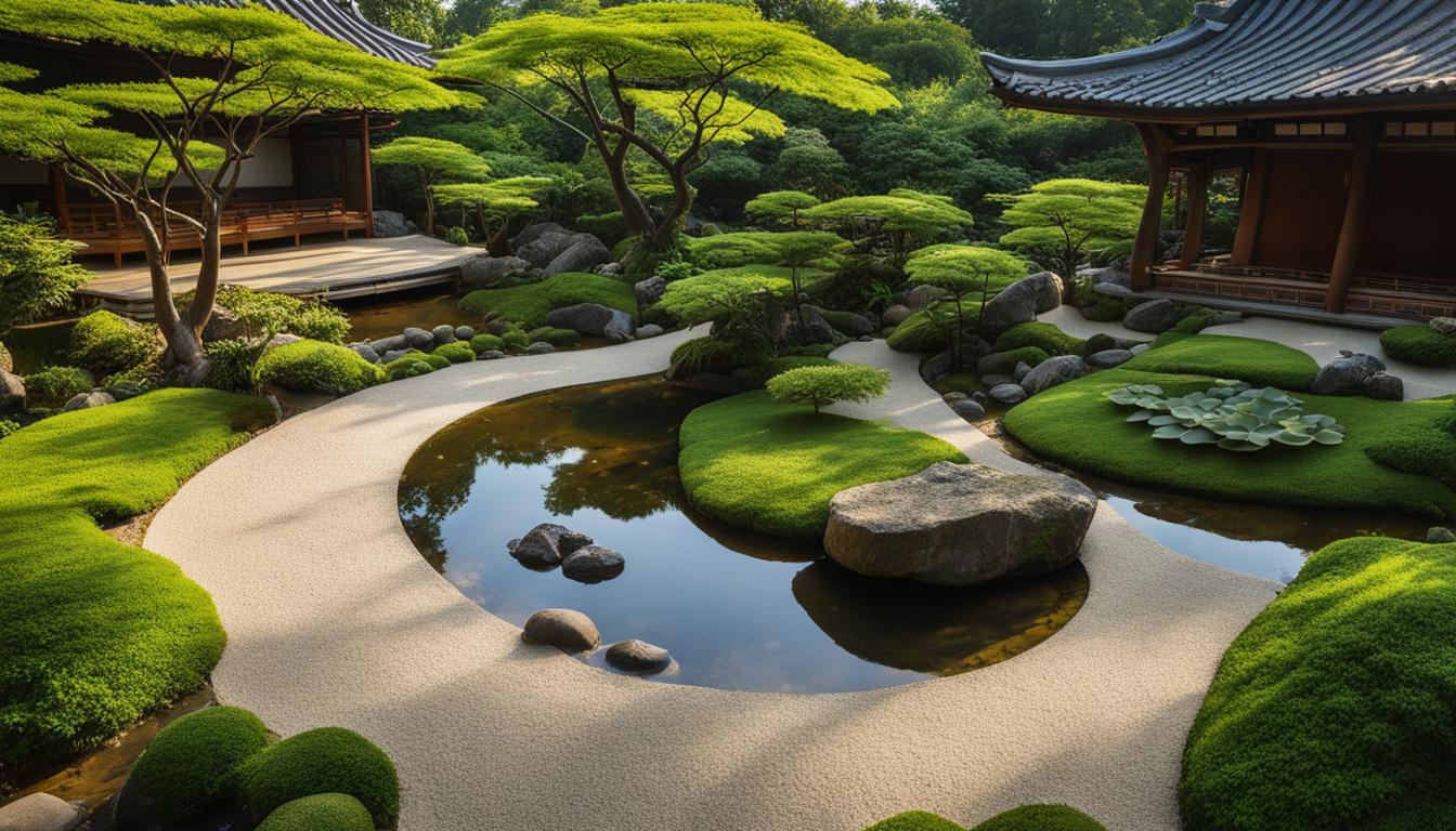 Zen garden landscape design
