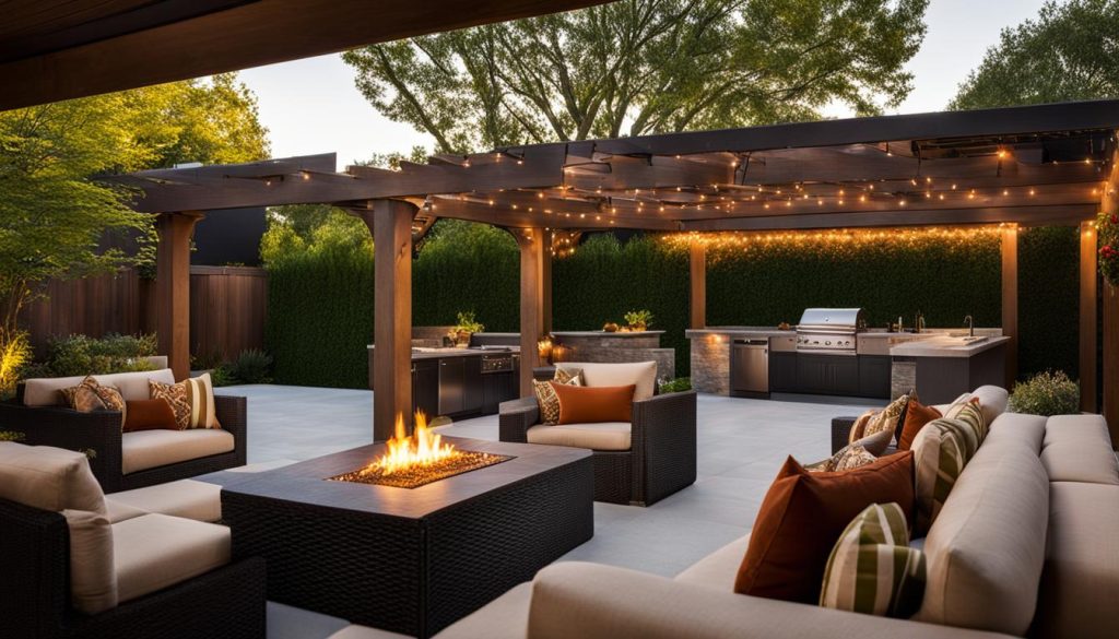 outdoor living space