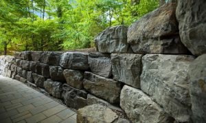 Breathtaking Custom Retaining Wall Stones Steps Landscaping Project mississauga